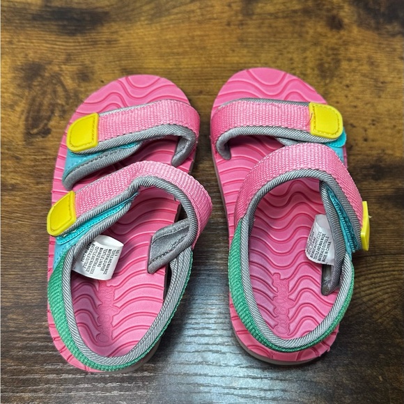 Cat & Jack Toddler Blair Footbed Sandals Pink Size 8 - Picture 9 of 12